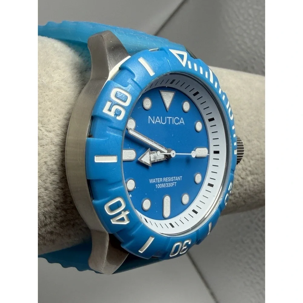 Nautica N09602G New Battery Mens South Beach Diver Watch 44MM 8.5